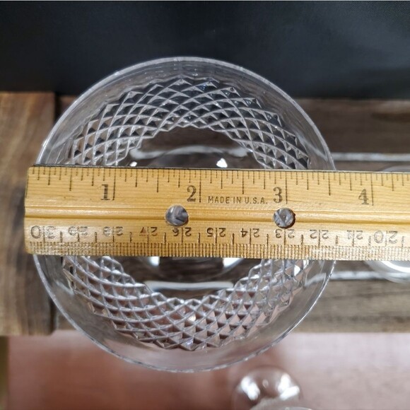 Vintage PARMA by Josair Diamond Cut Stemware Champagne Sherbet Glasses - Picture 14 of 14